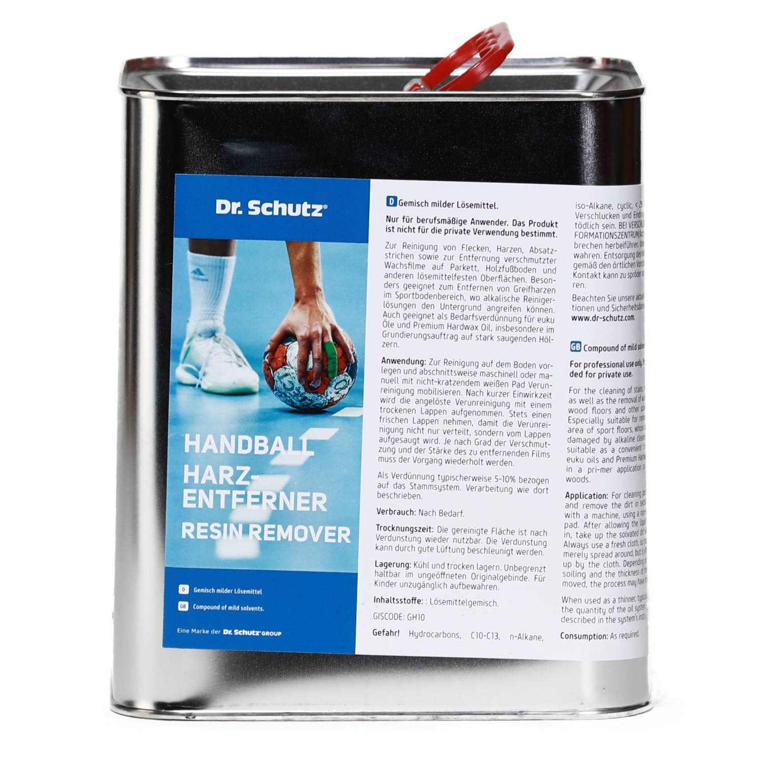 Handball Harz-Entferner Resin Remover - Skuteczne usuwanie plam, żywic, śladów obcasów z powierzchni sportowych