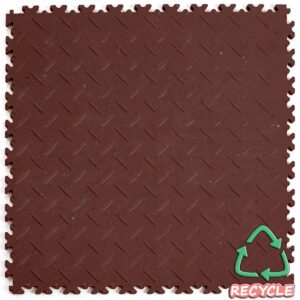 ECO płytka PVC, PCV, PCW Standard 7mm - Brown, Blacha Ryflowana