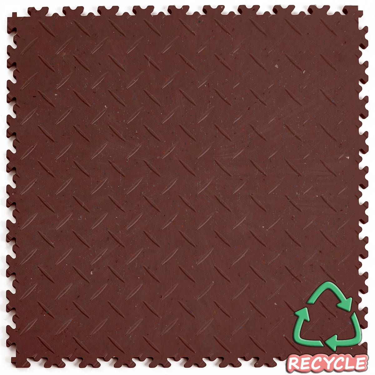 ECO płytka PVC, PCV, PCW Standard 7mm - Brown, Blacha Ryflowana